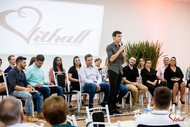 Turma reunida na sede Vithall em Lajeado
